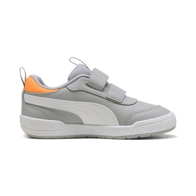 Puma Multiflex 2 SL V PS-Gray Echo-White Çocuk Ayakkabı-Gri