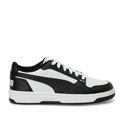 Puma Reb-L Jr-White-Black Çocuk Ayakkabı-Siyah Beyaz
