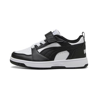 Puma Rebound V6 Lo AC+ PS-White-Black Çocuk Ayakkabı-Beyaz