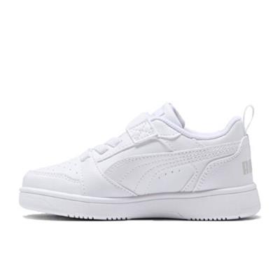 Puma Rebound V6 Lo AC+ PS-White-Cool Light Gray Çocuk Ayakkabı-Beyaz ve Cool Light