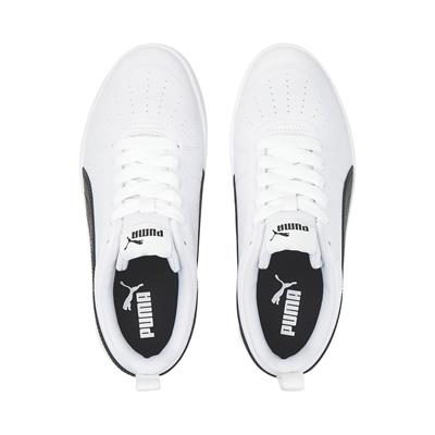 Puma Rickie Jr-White-Black Çocuk Ayakkabı-Beyaz