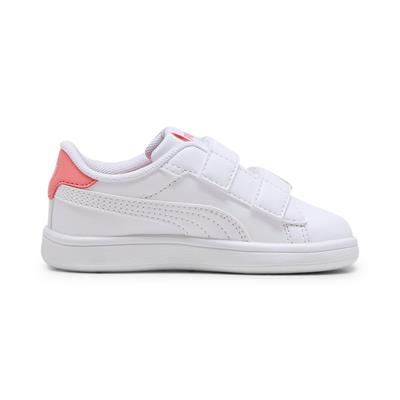Puma Smash 3.0 Badges V Inf-White-Passionfruit Çocuk Ayakkabı-Beyaz
