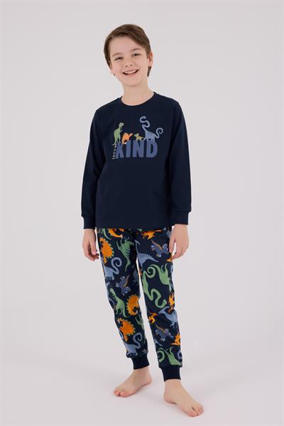 RolyPoly Erkek Çocuk Uzun Kol Pijama Takım Lacivert
