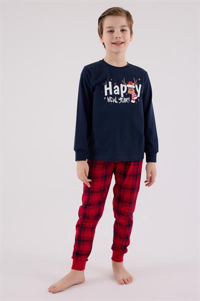 RolyPoly Erkek Çocuk Uzun Kol Pijama Takım Lacivert