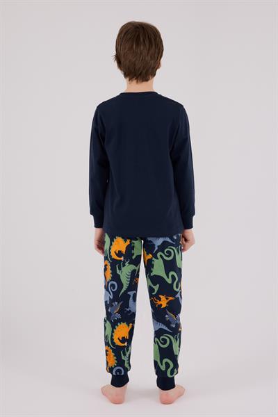 RolyPoly Erkek Çocuk Uzun Kol Pijama Takım Lacivert