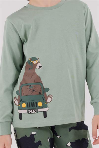 RolyPoly Erkek ÇocukUzun Kol Pijama Takım Yeşil