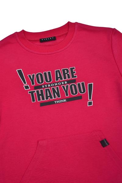 Sisley SIS-B1030  Erkek Çocuk Sweatshirt Kırmızı