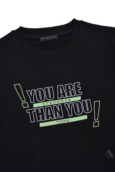 Sisley SIS-B1030  Erkek Çocuk Sweatshirt Siyah