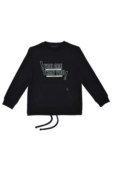 Sisley SIS-B1030  Erkek Çocuk Sweatshirt Siyah