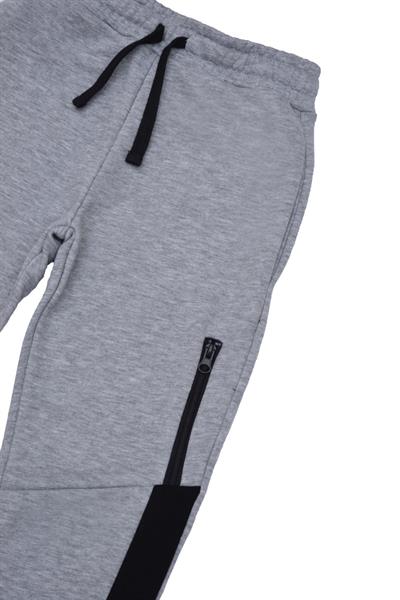 Sisley SIS-B1043  Erkek Çocuk Eşofman Altı Gri Melanj