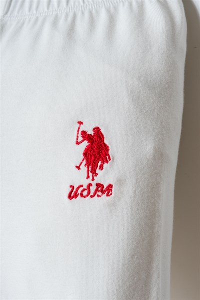 U.S. Polo Assn Kız Bebek2 li Taytlı Takım Mavi- Beyaz