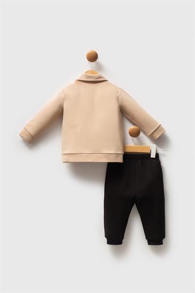 U.S. Polo Assn Erkek Bebek 3lü Takım Bej