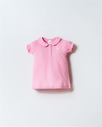 U.S. Polo Assn Kız Bebek Elbise Pembe