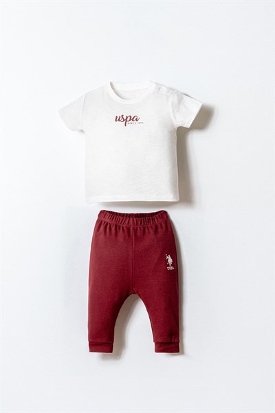 U.S. Polo Assn Erkek Bebek 3 lü Takım Beyaz