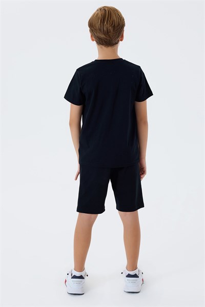 U.S. Polo Assn Erkek Çocuk Bermuda  2li Takım Siyah