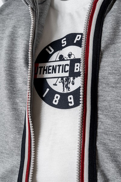 U.S. Polo Assn Erkek Bebek  3lü Takım Gri Melanj