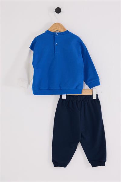 U.S. Polo Assn Erkek Bebek 2 li Takım Cobalt Mavi