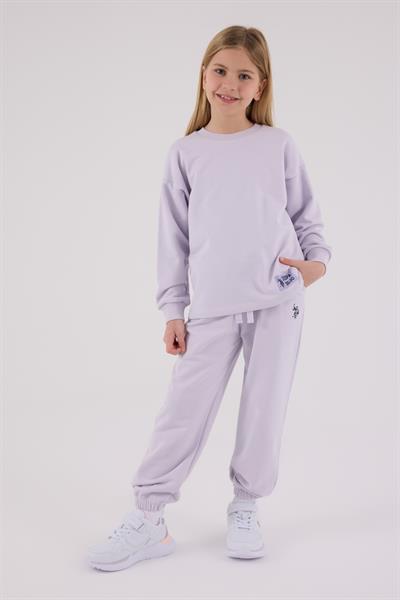U.S. Polo Assn Kız Çocuk Eşofman Takımı Lila