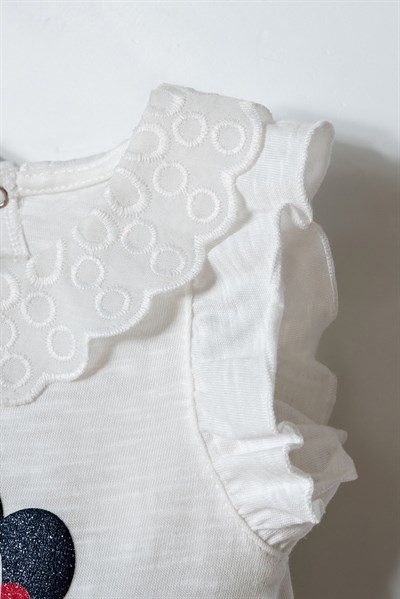 U.S. Polo Assn Kız Bebek  2li Takım Beyaz