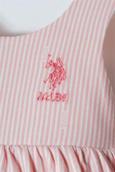 U.S. Polo Assn Kız Bebek Elbise Pembe