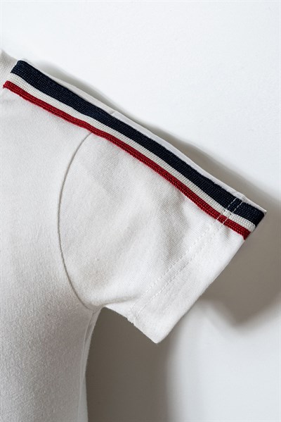 U.S. Polo Assn Erkek Bebek 2 li Şort T-shirt Takım Beyaz