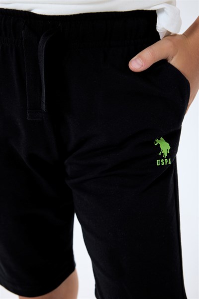 U.S. Polo Assn Erkek Çocuk Bermuda  2li Takım Beyaz