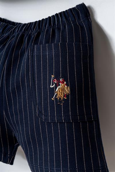 U.S. Polo Assn Erkek Bebek  2 li Şort T-şhirt Takım Beyaz