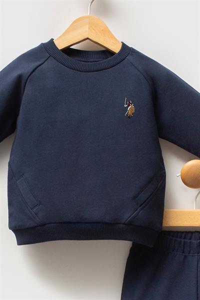 U.S. Polo Assn Erkek Bebek 2 li Takım Lacivert