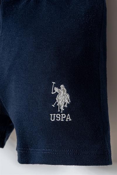 U.S. Polo Assn Erkek Bebek  2 li Şort T-şhirt Takım Kırmızı