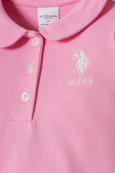 U.S. Polo Assn Kız Bebek Elbise Pembe
