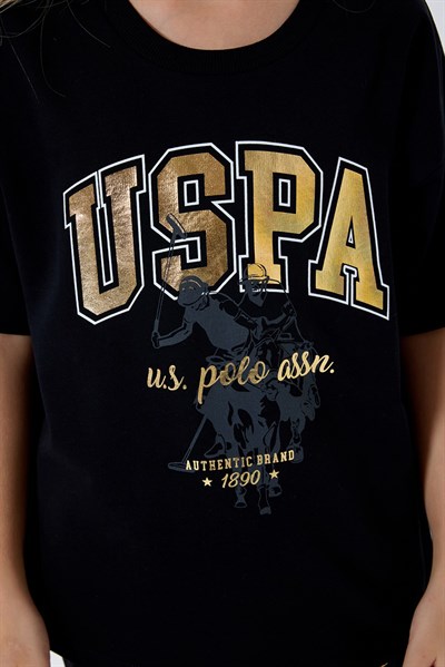 U.S. Polo Assn Kız Çocuk  2li Takım Siyah