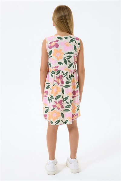 U.S. Polo Assn Kız Çocuk  Elbise Bej