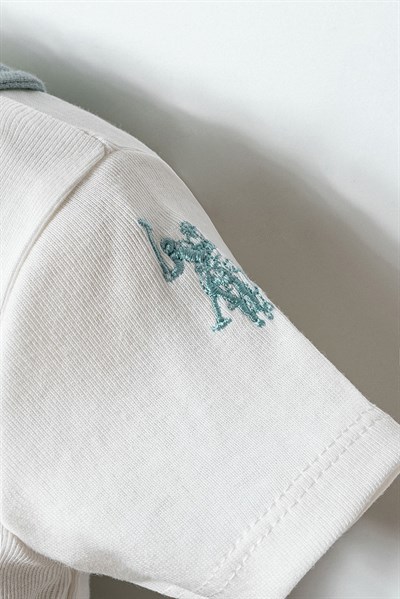 U.S. Polo Assn Erkek Bebek 2 li Salopet T-shirt Takım Nil