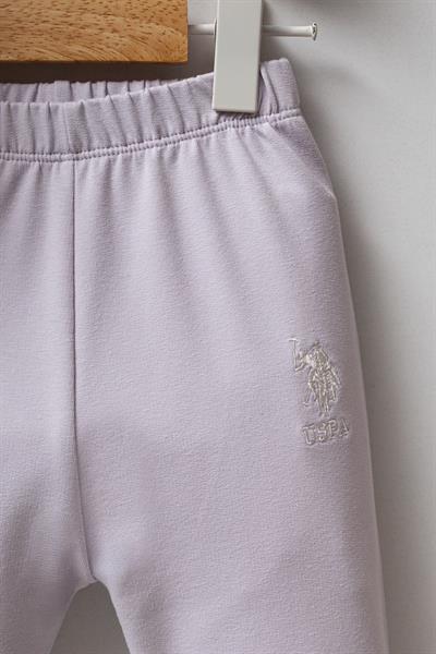 U.S. Polo Assn Kız Bebek 2li Takım Lila 