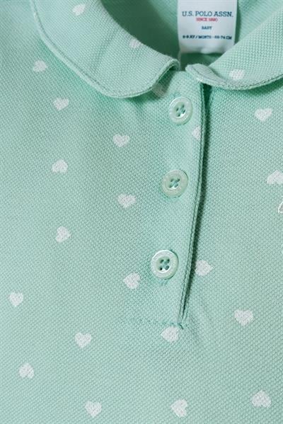 U.S. Polo Assn Kız Bebek  2 li Şort T-şhirt Takım Nil