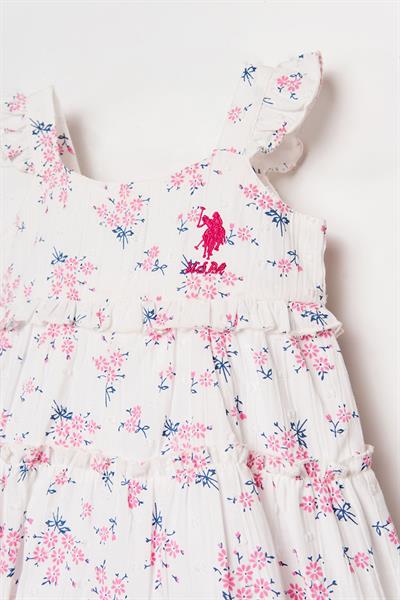 U.S. Polo Assn Kız Bebek Elbise Pembe