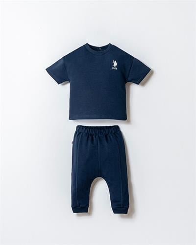 U.S. Polo Assn Erkek Bebek  2 li T-şhirt Takım Lacivert