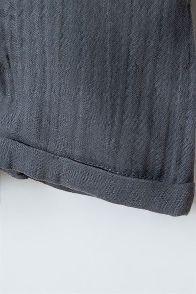 U.S. Polo Assn Erkek Bebek 2 li Salopet T-shirt Takım Gri