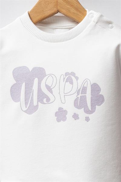 U.S. Polo Assn Kız Bebek 2li Takım Lila 