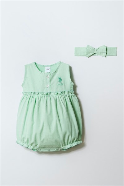 U.S. Polo Assn Kız Bebek  Tulum Yeşil