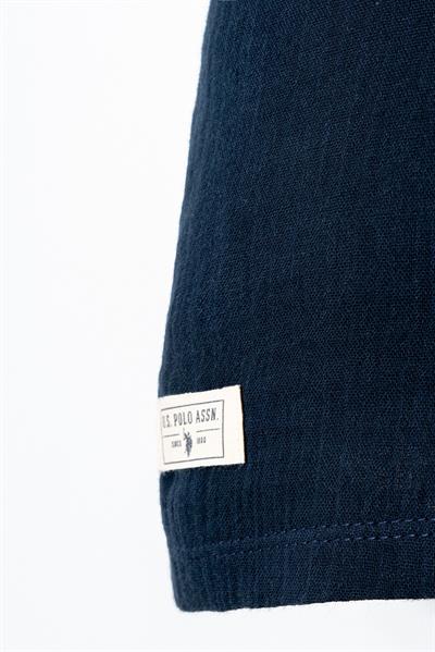 U.S. Polo Assn Erkek Bebek  2 li Şort Gömlek Takım Lacivert