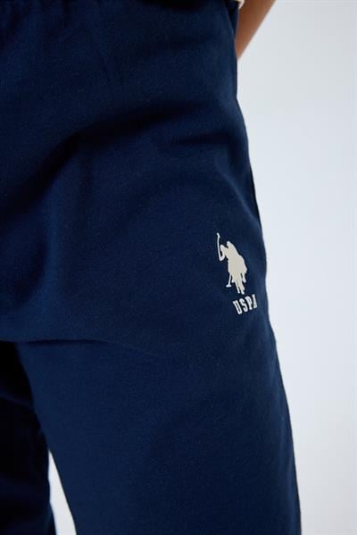 U.S. Polo Assn Erkek Çocuk  Kısa Kollu Pijama Takım Beyaz
