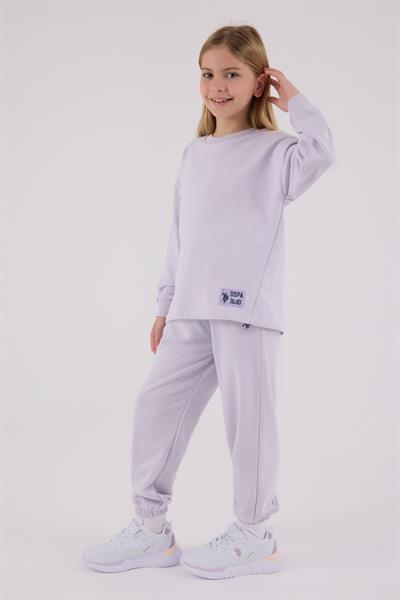 U.S. Polo Assn Kız Çocuk Eşofman Takımı Lila