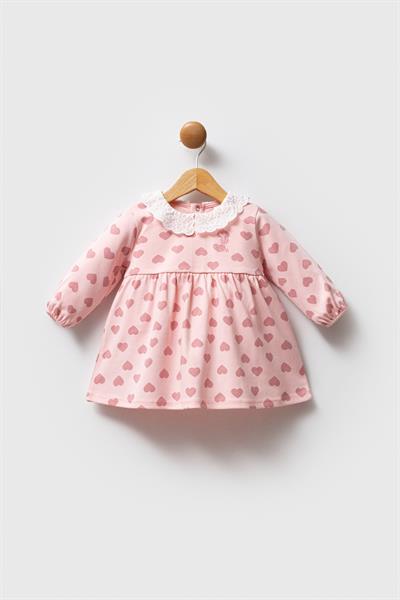 U.S. Polo Assn Kız Bebek USB2713 Elbise Açık Pembe