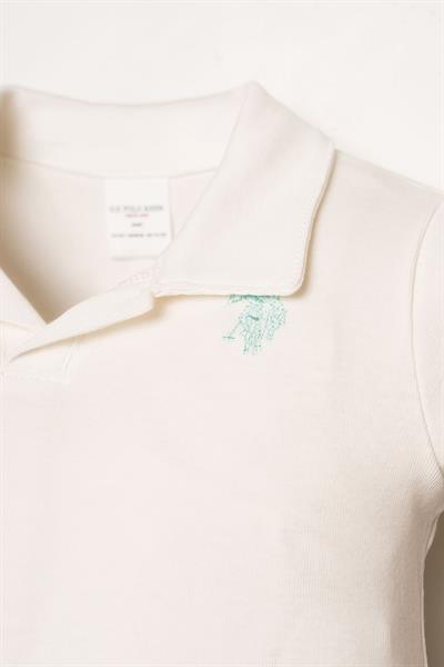 U.S. Polo Assn Erkek Bebek  2 li Şort T-şhirt Takım Beyaz - Mint