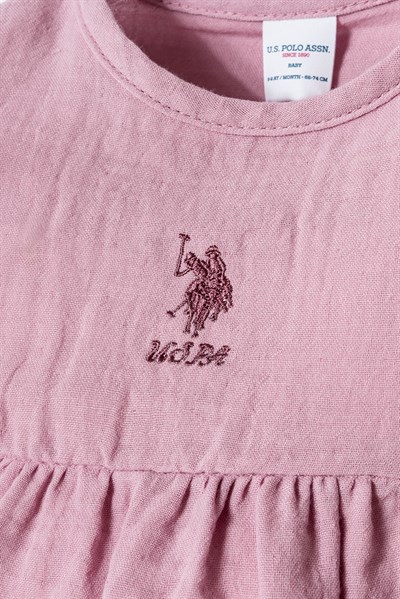 U.S. Polo Assn Kız Bebek  Elbise Lila