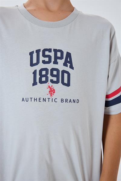U.S. Polo Assn Erkek Çocuk  2 li Bermuda T-şhirt Takım Gri