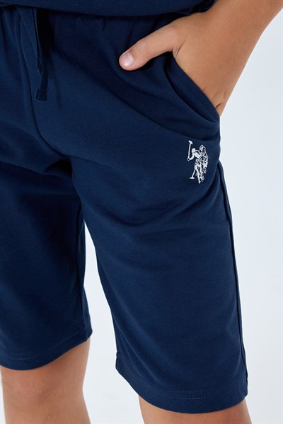 U.S. Polo Assn Erkek Çocuk Bermuda  2li Takım Lacivert