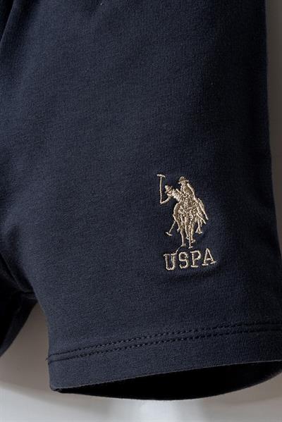 U.S. Polo Assn Erkek Bebek  2 li Şort T-şhirt Takım Füme