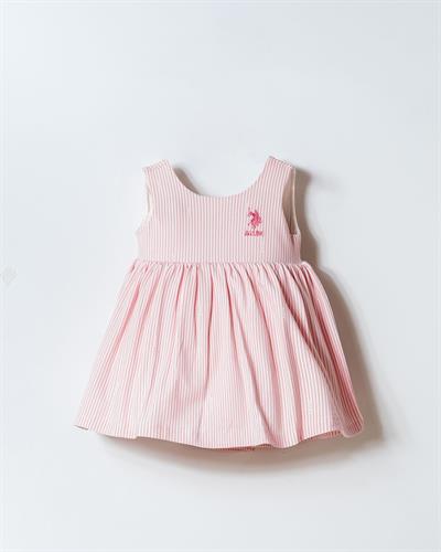 U.S. Polo Assn Kız Bebek Elbise Pembe